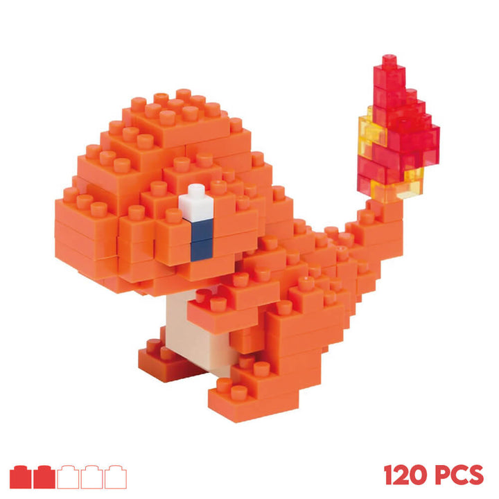 Kit de construction NanoBlock Salamèche Difficultée 2/5 et 120 pieces