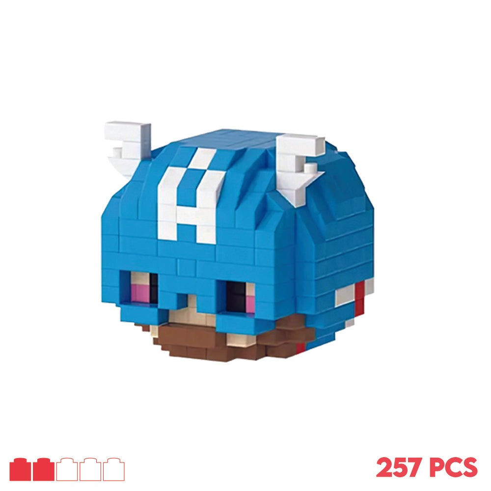 Kit de construction NanoBlock Captain America Difficultée 2/5 et 257 pieces