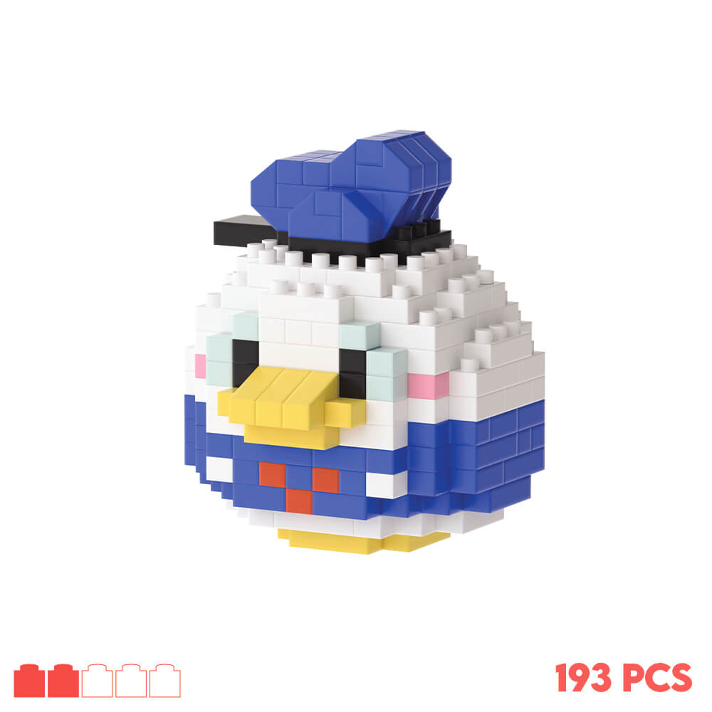 Kit de construction NanoBlock Donald Duck Difficultée 2/5 et 193 pièces