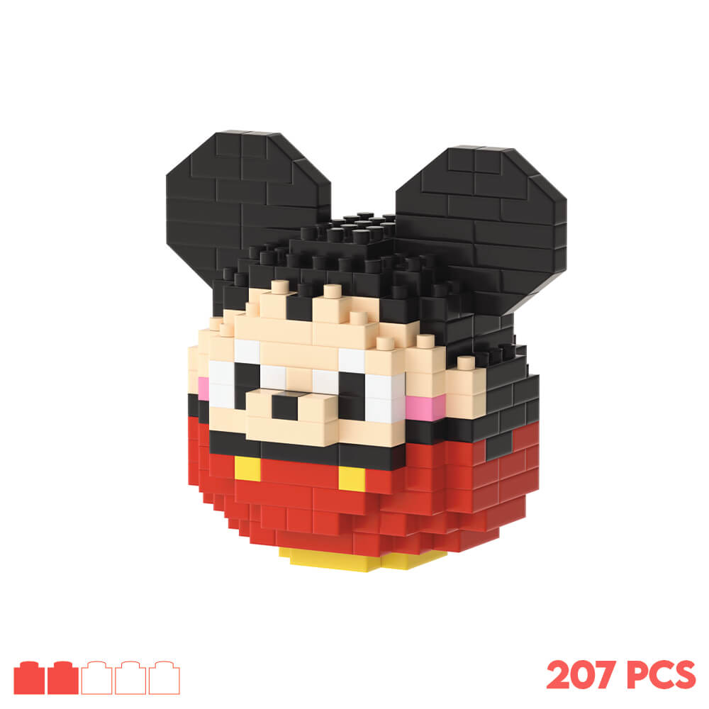 Kit de construction NanoBlock Mickey Mousse Difficultée 2/5 et 207 pièces