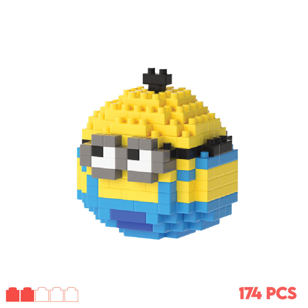 Kit de construction NanoBlock Minion Kevin Difficultée 2/5 et 174 pièces