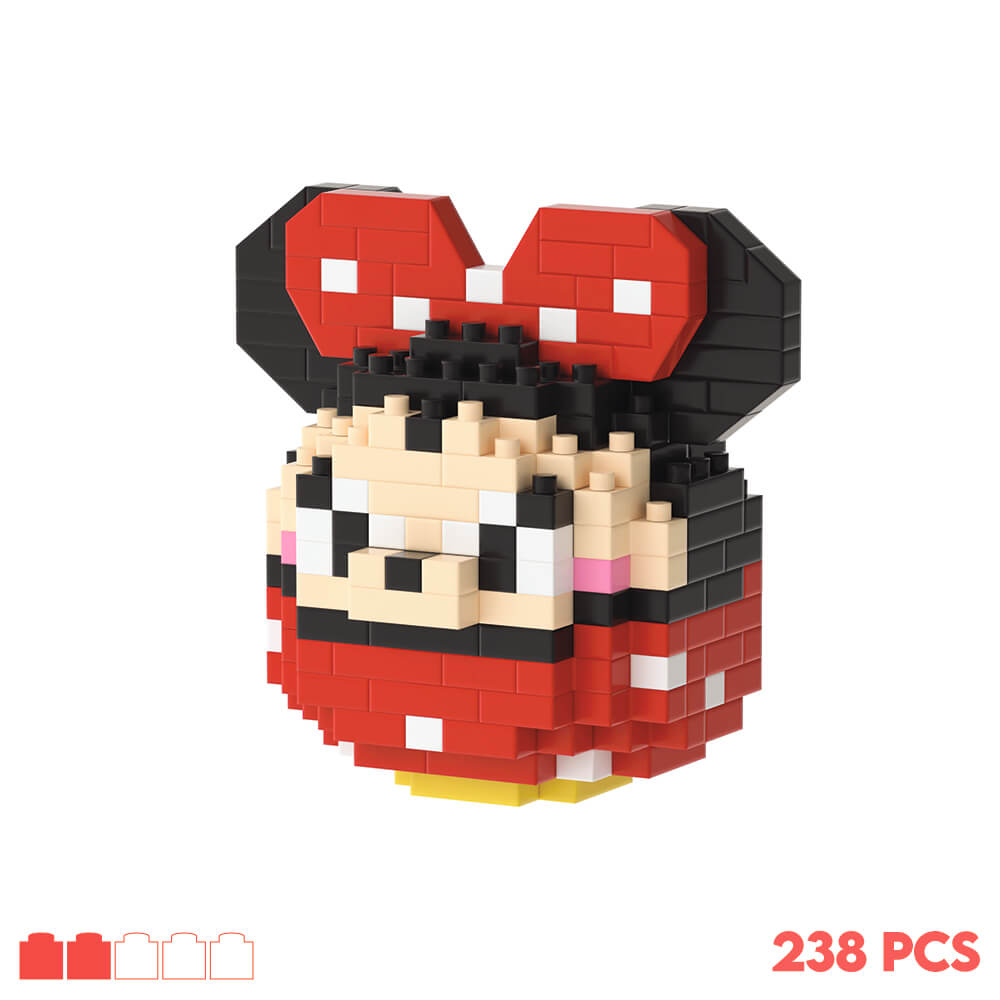 Kit de construction NanoBlock Minnie Mouse Difficultée 2/5 et 238 pièces