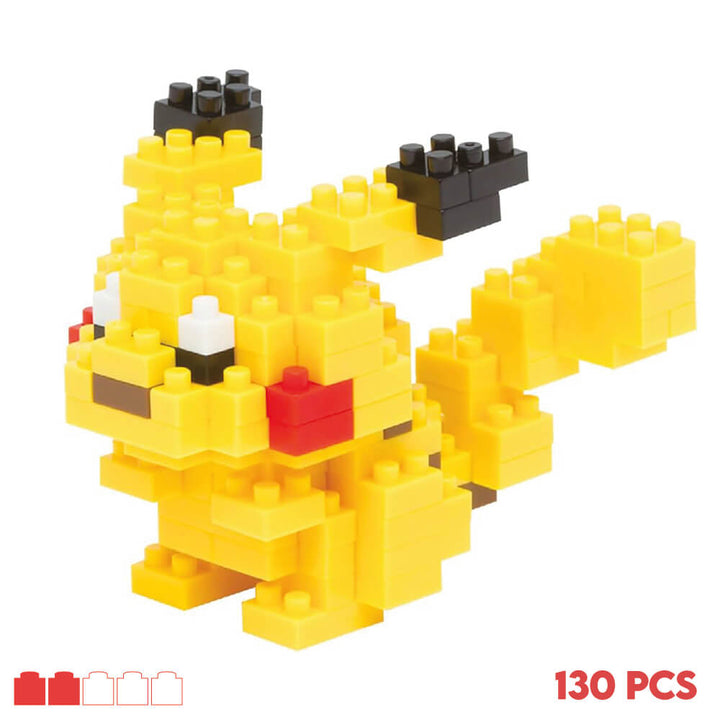 Kit de construction NanoBlock Pikachu Difficultée 2/5 et 130 pieces